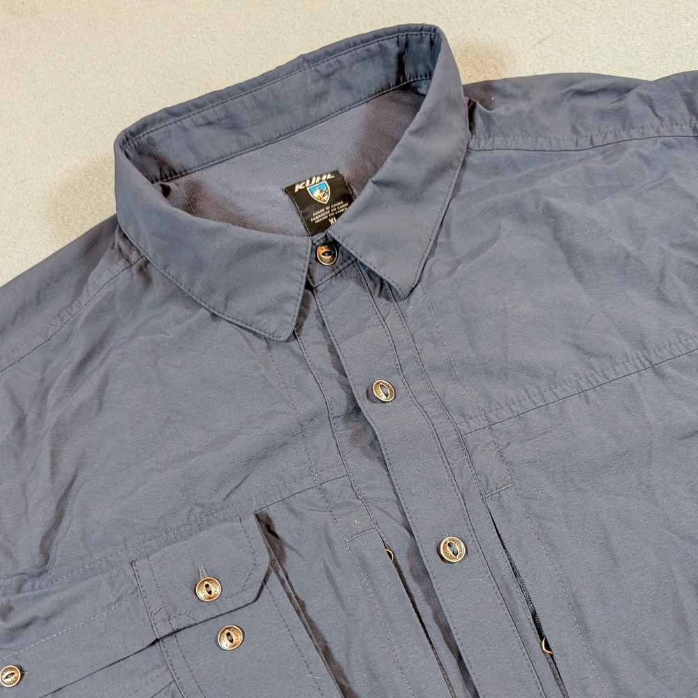 Kuhl Button Down Shirt Mens XL Long Sleeve Ventilated Hiking Outdoor